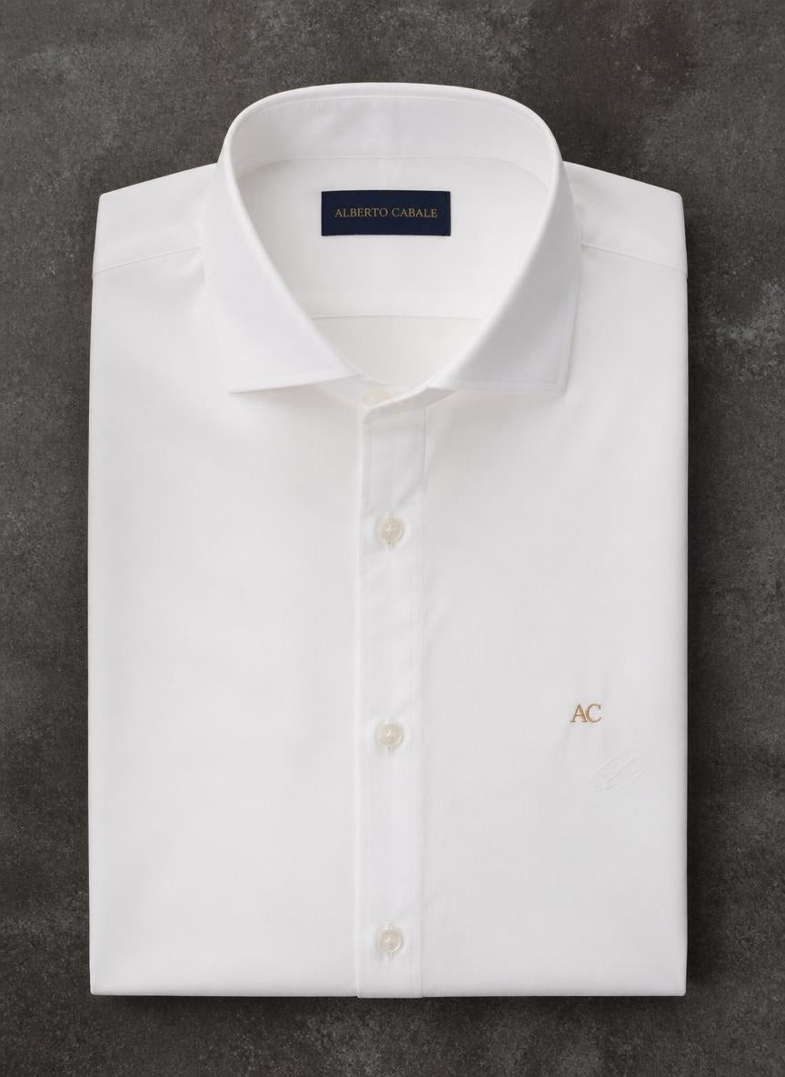 Sorrento Shirt White — 100% Cotton Poplin