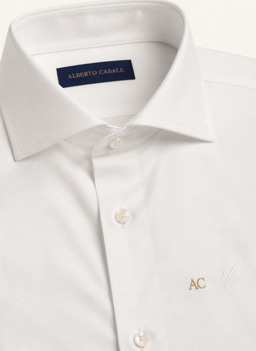 Sorrento Shirt White — 100% Cotton Poplin