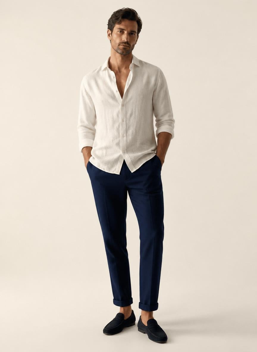 Chemise Amalfi Blanc Cassé — Lin 100%