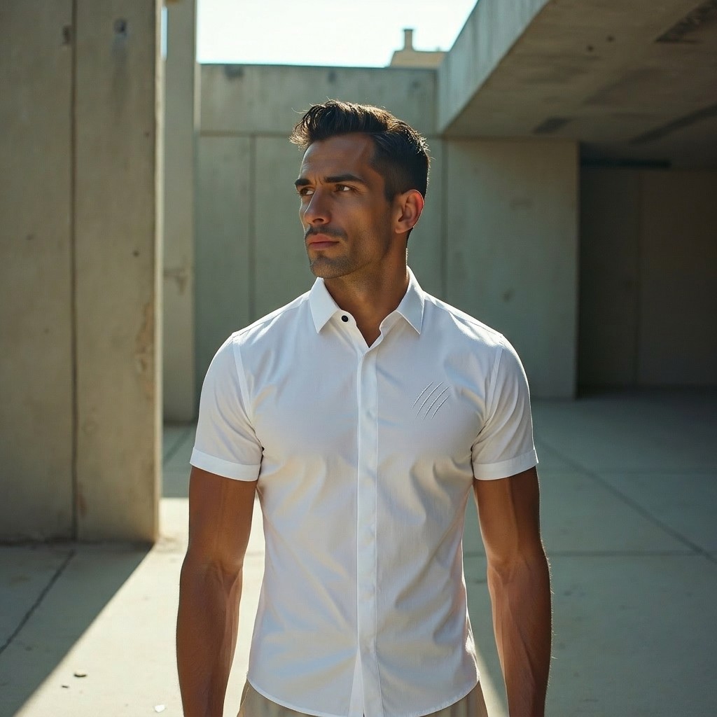 Monaco CC Comfort Shirt White — Stretch