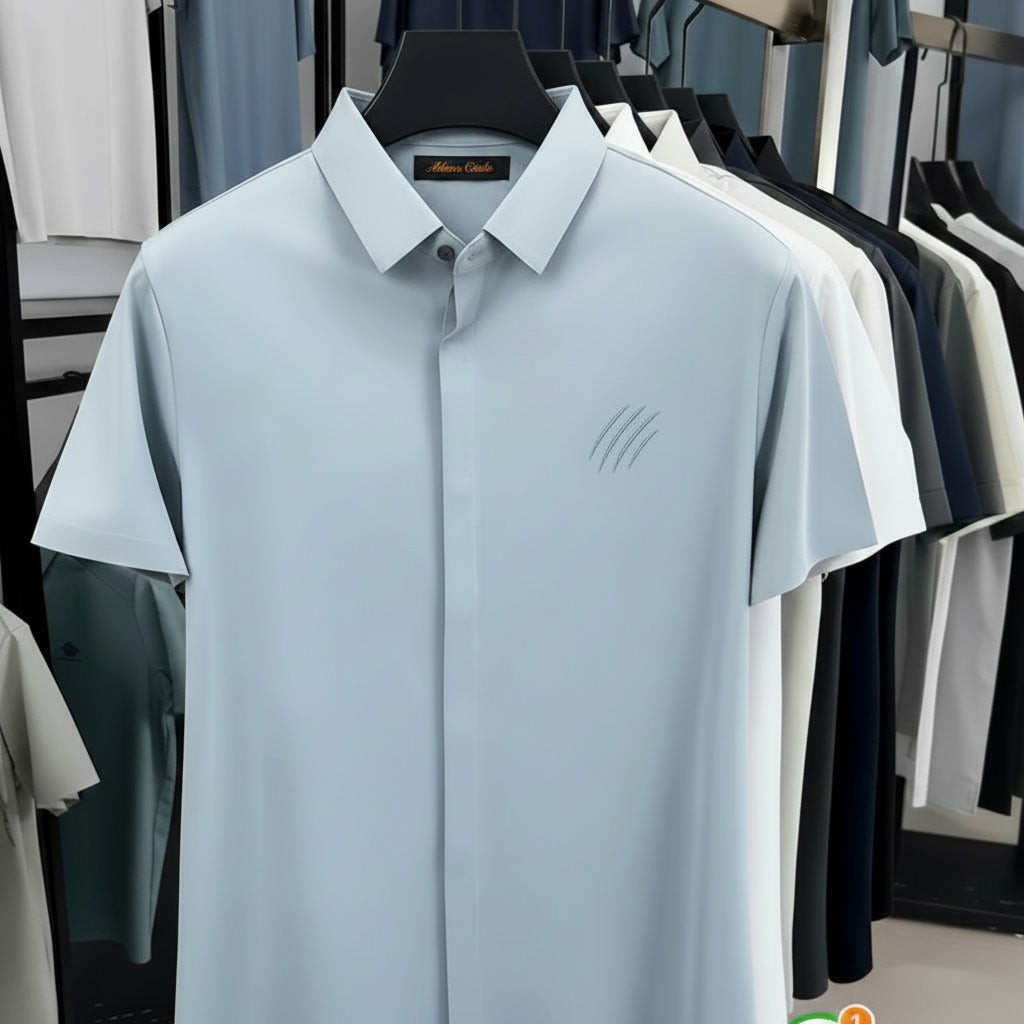 Monaco CC Comfort Shirt Sky Blue — Stretch